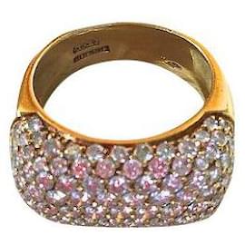 Autre Marque Chimento Ring aus 18 Karat Gelbgold und Diamanten