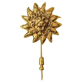 Chanel CC Logo Vintage Lion Broche Pin RARO con caja