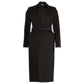 Cappotto a clessidra Balenciaga in cotone nero