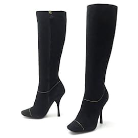NUEVAS BOTAS LOUIS VUITTON MINIMALISA 36 CAJA ZAPATOS ANTE NEGRO + BOTAS