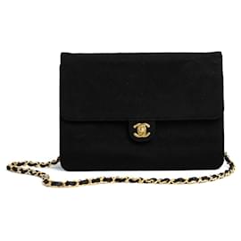 Chanel Maglia spalla classica nera incontaminata