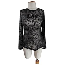 Samsoe & Samsoe Top Tracy encaje negro