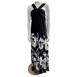Vestido de noite estilo império Halston Heritage