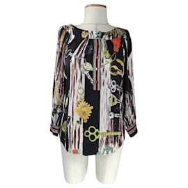 Top en soie multicolore Diane Von Furstenberg