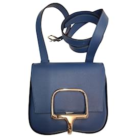 Borsa a mano Hermès Della Cavalleria in pelle blu