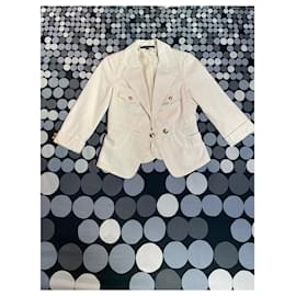 Autre Marque Blazer Celyn B by Elisabetta Franchi de algodón beige crema