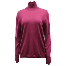 Maglia Dolcevita Marni a Maniche Lunghe in Lana Bordeaux
