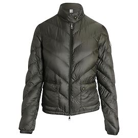 Steppjacke von Moncler aus olivgrünem Polyamid
