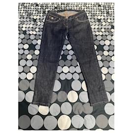 Vaqueros Elisabetta Franchi Corte Recto Azul Algodón - Autre Marque
