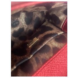 Dolce & Gabbana borsa micro Silicy rossa in pelle