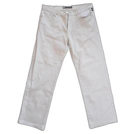Pantaloni in denim Versace Jeans Couture Bianchi