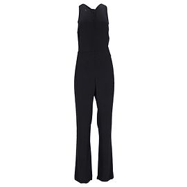 A.L.C BEIM.l.C. Olivgrüner Overall mit Rückenausschnitt aus schwarzem Polyester