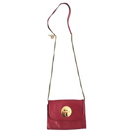 Borsa a mano See by Chloé Loïs in pelle rossa con catena