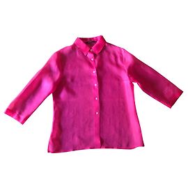 Autre Marque Pinke Bluse aus Seidenorganza T. 36-38