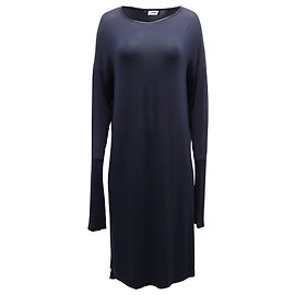 Vince VESTIDO VENCE DE ALGODÓN AZUL MARINO