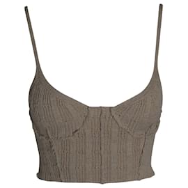 Acne Studios – Kurz geschnittenes Tanktop aus beiger Wolle