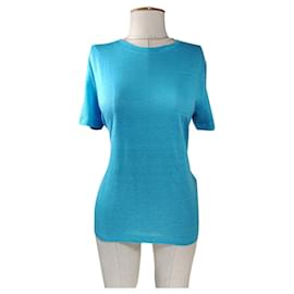 Autre Marque Top in lino blu Rodebjer Taglia M