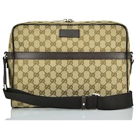 Gucci Borsello Camera Case Beige Uomo Tessuto GG Mod. 449173 KY9KN 9886