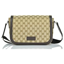Gucci Borsello Messenger Beige Uomo Tessuto Original GG Mod. 449172 KY9KN 9886