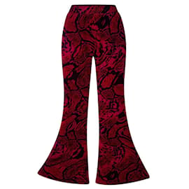 Juicy Couture Psysnake Luxe Velour Pants Dark Purple