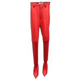 Balenciaga Pantaleggings aus rotem Triacetat