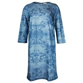 Stella Mc Cartney Stella McCartney Minikleid mit Landschaftsdruck aus blauer Baumwolle