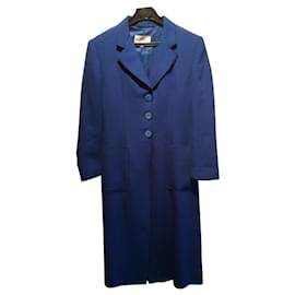 Armand Ventilo Wollmantel Blau