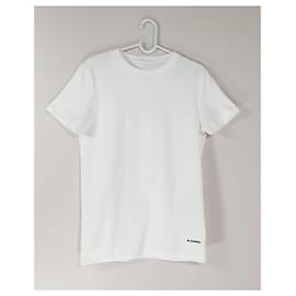 T-shirt Jil Sander Bianca con Logo in Cotone M