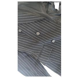 Completo Pantalone Céline in Lana Grigio Scuro