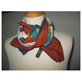 Sciarpa in seta Ken Scott La Frégate Multicolore - Autre Marque