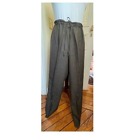 Pantalones Marina Rinaldi de lino marrón