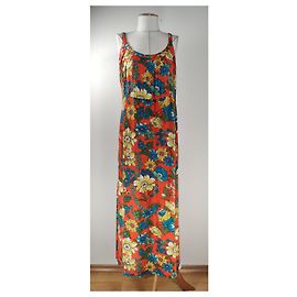 Autre Marque King Louie Maxikleid Blumen Viscose