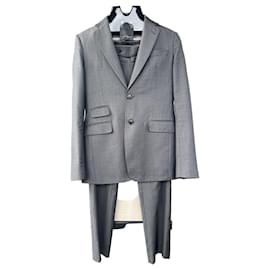 Ermenegildo Zegna Anzug Grau aus Seide
