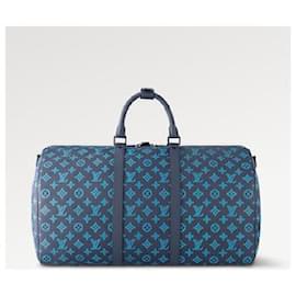 Louis Vuitton LV Keepall 50 monogramma blu