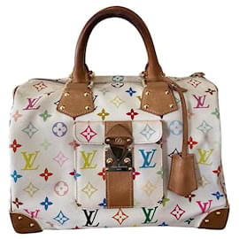 Louis Vuitton Speedy Handtasche Mehrfarbig Stoff