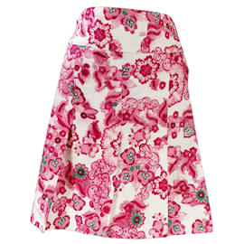 Gonna Burberry in lino floreale