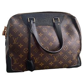 Borsa a mano Louis Vuitton Retiro MM in pelle di agnello nera
