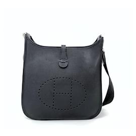 Hermès Evelyne PM in pelle Courchevel nera