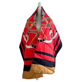 Estola Hermès oversize acolchada de seda