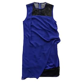 Vestido Sandro Roxane R3642E Azul y Negro