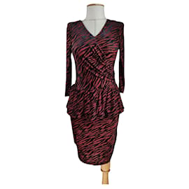 Vestido Ganni Adrian Estampado Zebra
