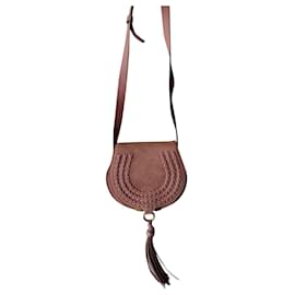 Borsa Chloé rosa in pelle di cervo