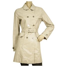 Burberry Ice Grey Impermeable ligero Trench Jacket Coat sz XS 158cm 14años niña
