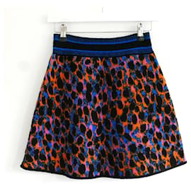 Falda neón de leopardo Dior