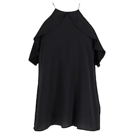 Zimmermann Rüschenbluse aus schwarzer Seide