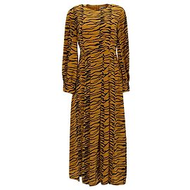 Autre Marque Vestido Rixo Emma Midi de poliéster con estampado animal