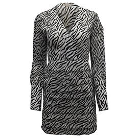 MINIVESTIDO Maje Ribane Zebra Print en Viscosa Animal Print