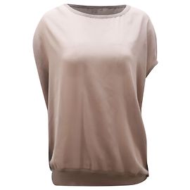 Camicia ampia Vince in seta grigia