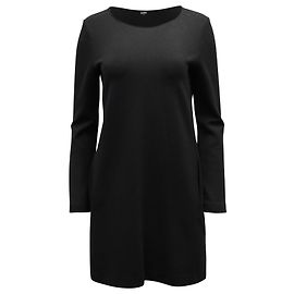 Theory Langarmkleid aus schwarzer Viskose