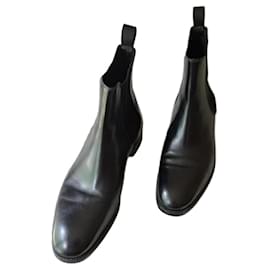 Stivali Santoni in pelle nera 43